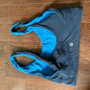 Lululemon Black and Blue Sports Bra